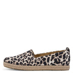 Espadrillas donna in cotone stampa leopardo