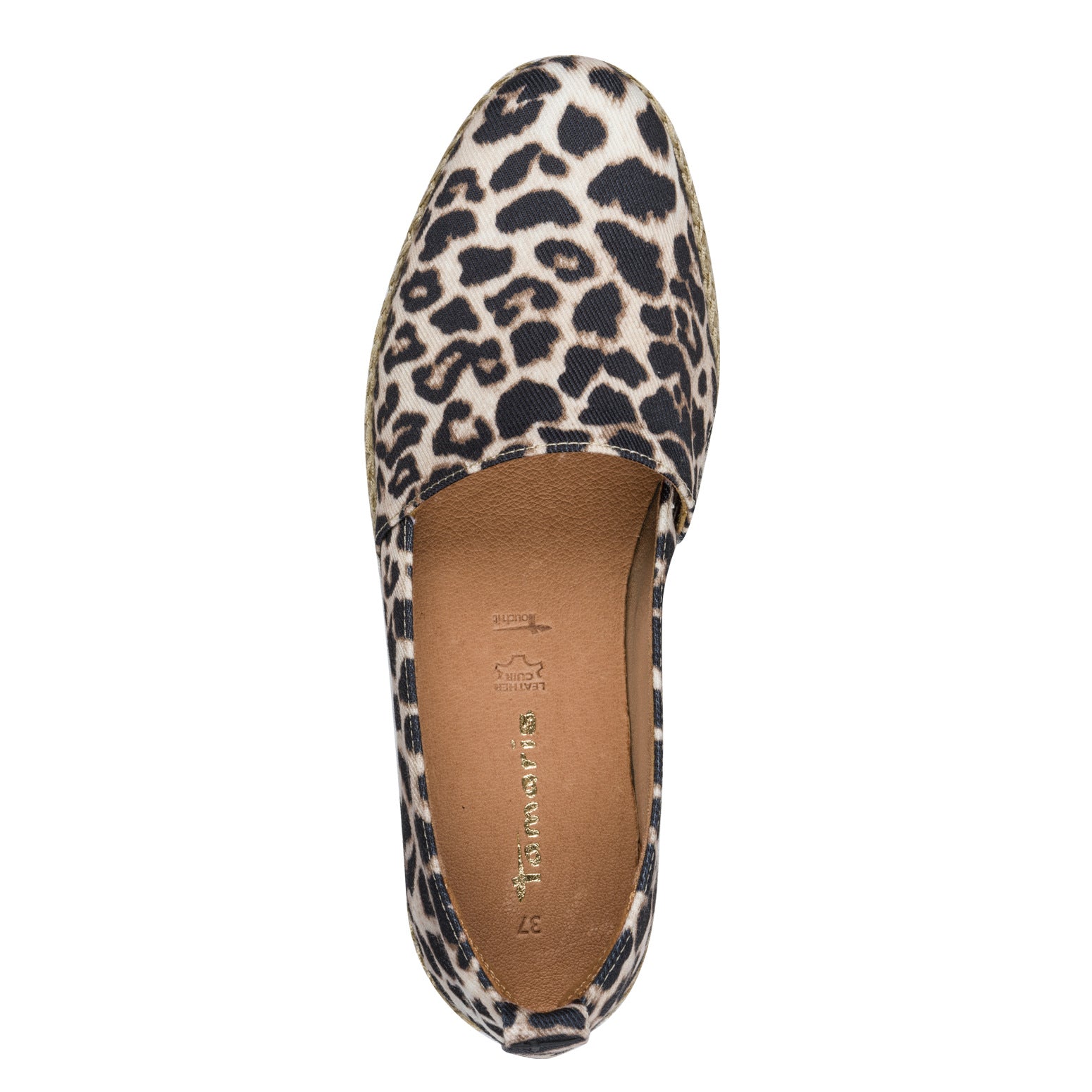 Espadrillas donna in cotone stampa leopardo