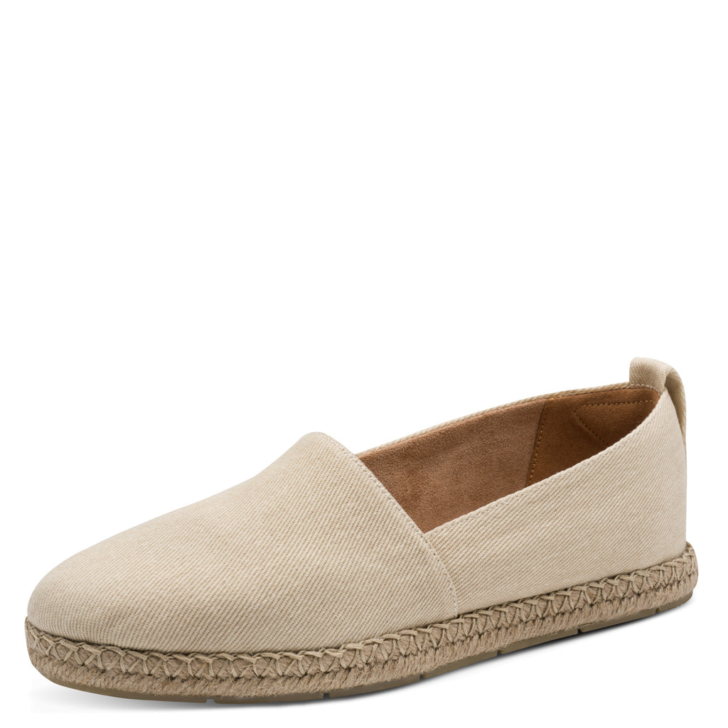 Espadrillas donna in cotone beige