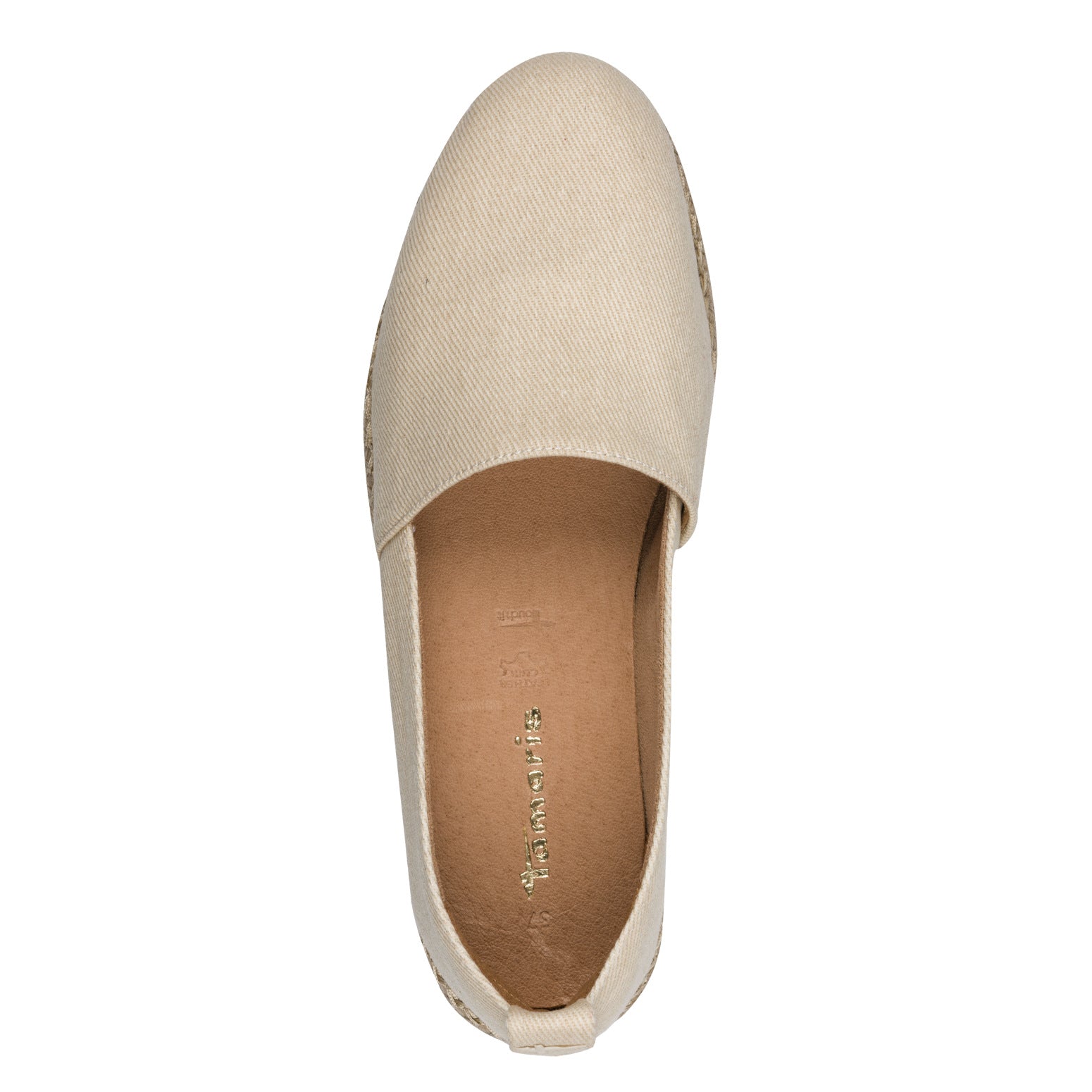 Espadrillas donna in cotone beige