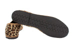 Two-tone Friulane in leopard-camel velvet