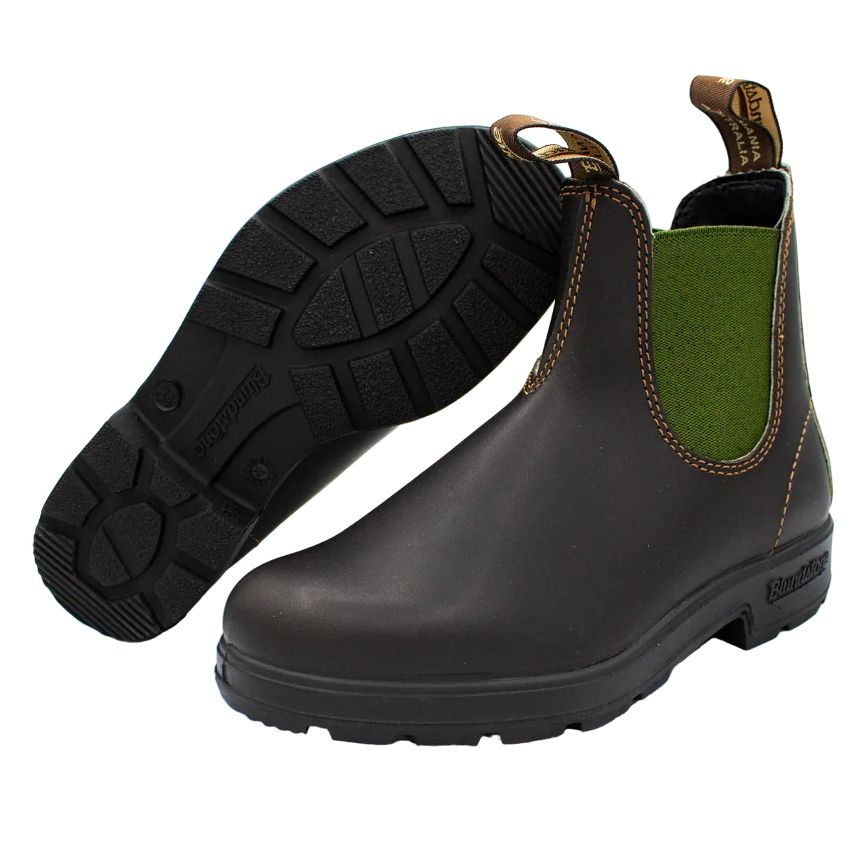 Blundstone 519 Stivaletto Chelsea Marrone e Verde Oliva