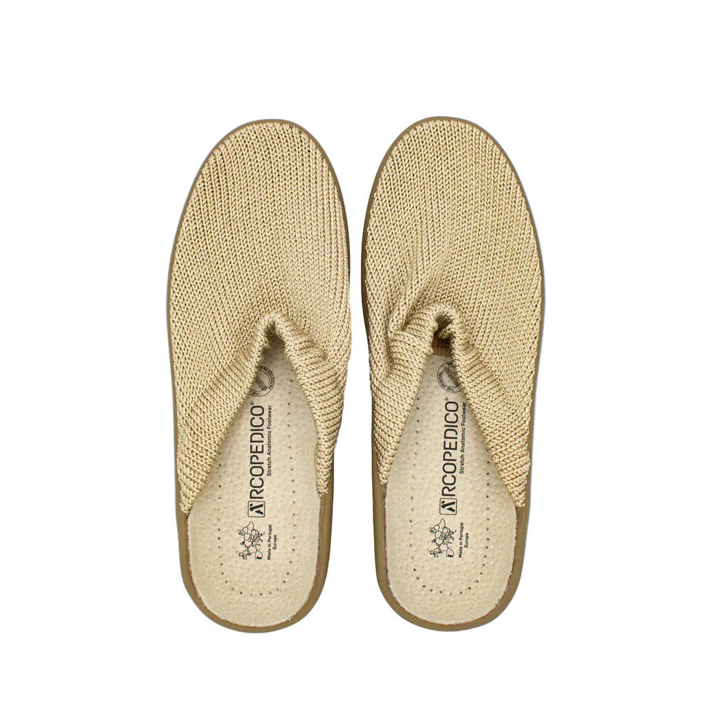 Ciabatte Light in tessuto a rete beige