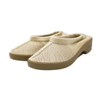 Pantofole chiuse Steps in tessuto a rete beige