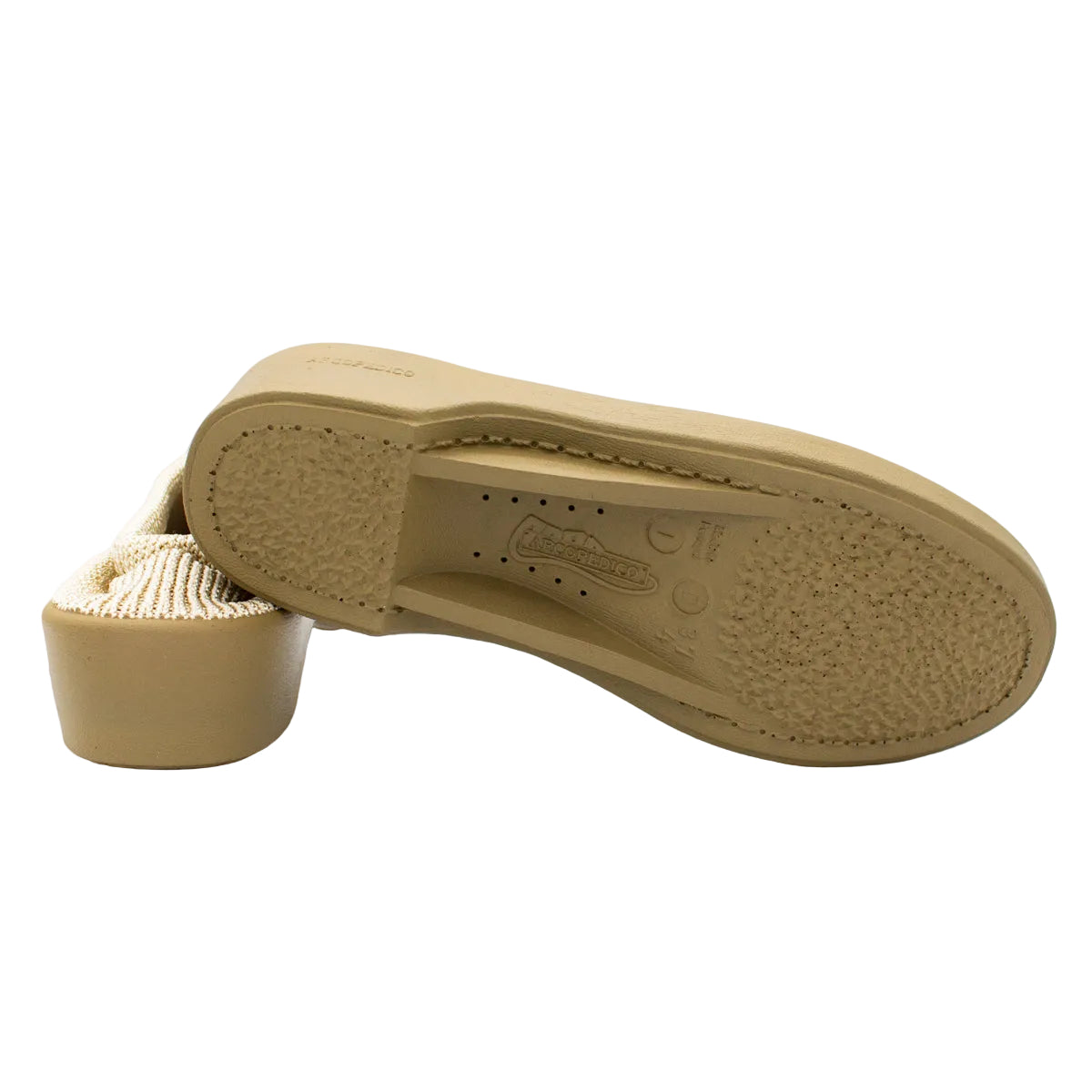 Pantofole chiuse Steps in tessuto a rete beige