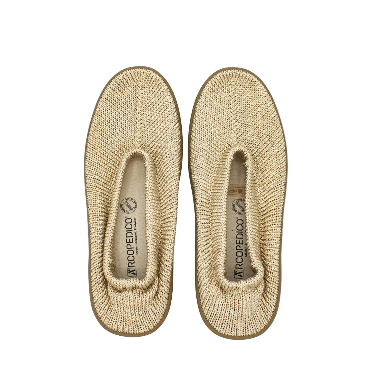 Pantofole chiuse Steps in tessuto a rete beige