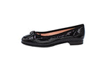 Ballerine in vernice con punta arrotondata nero