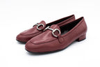 Mocassini in pelle morsetto bordeaux