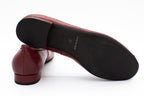 Mocassini in pelle morsetto bordeaux