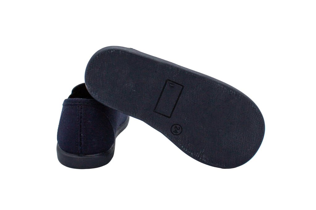Pantofoline in cotone blu