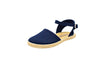 Sandali in cotone con cinturino blu