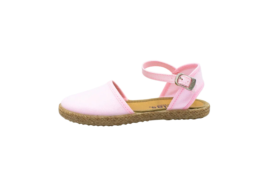 Sandali in cotone con cinturino rosa