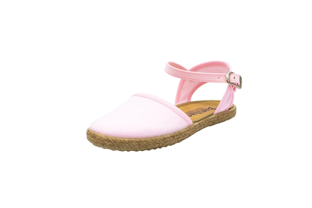 Sandali in cotone con cinturino rosa