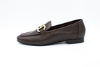 Leather loafers with horsebit detail