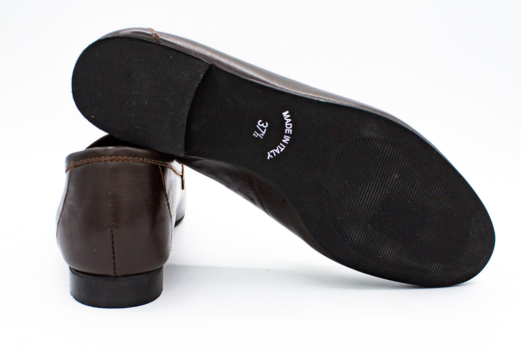 Leather loafers with horsebit detail
