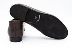 Leather loafers with horsebit detail