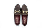 Leather loafers with horsebit detail