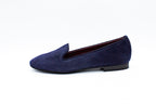 Slip on in camoscio blu