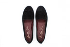 Slip on in camoscio nero