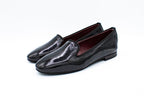 Slip on in vernice nero
