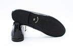 Slip on in vernice nero