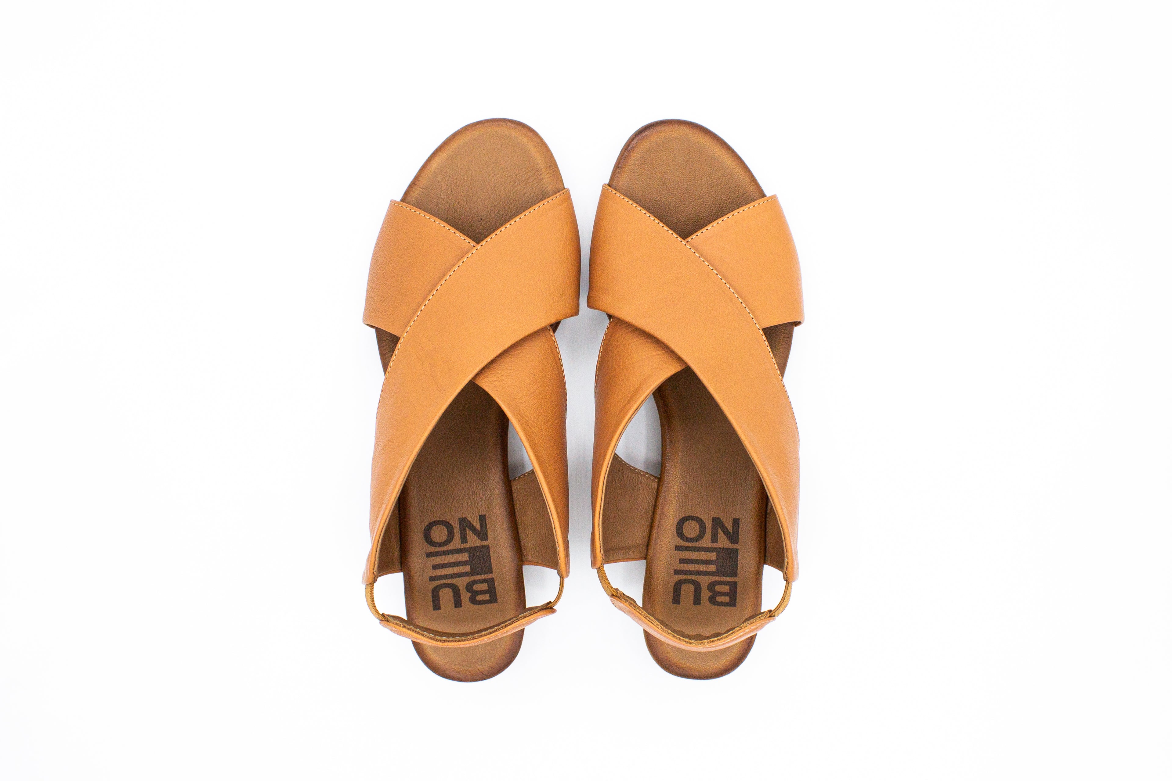 Sandali donna in pelle cuoio
