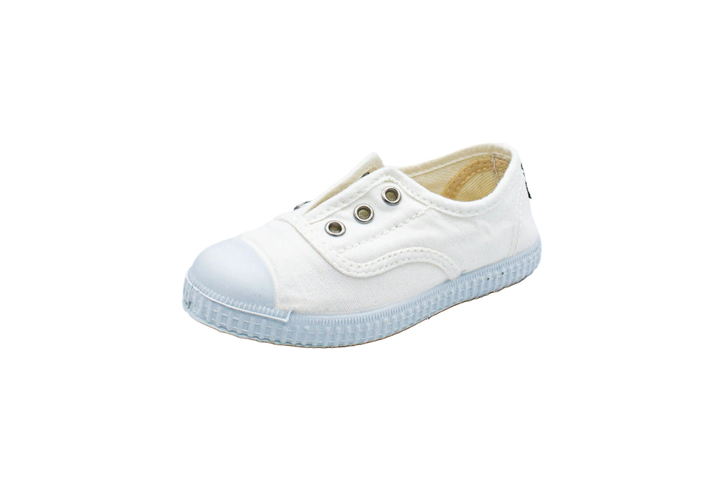 Josepe slip-ons for kids in white cotton