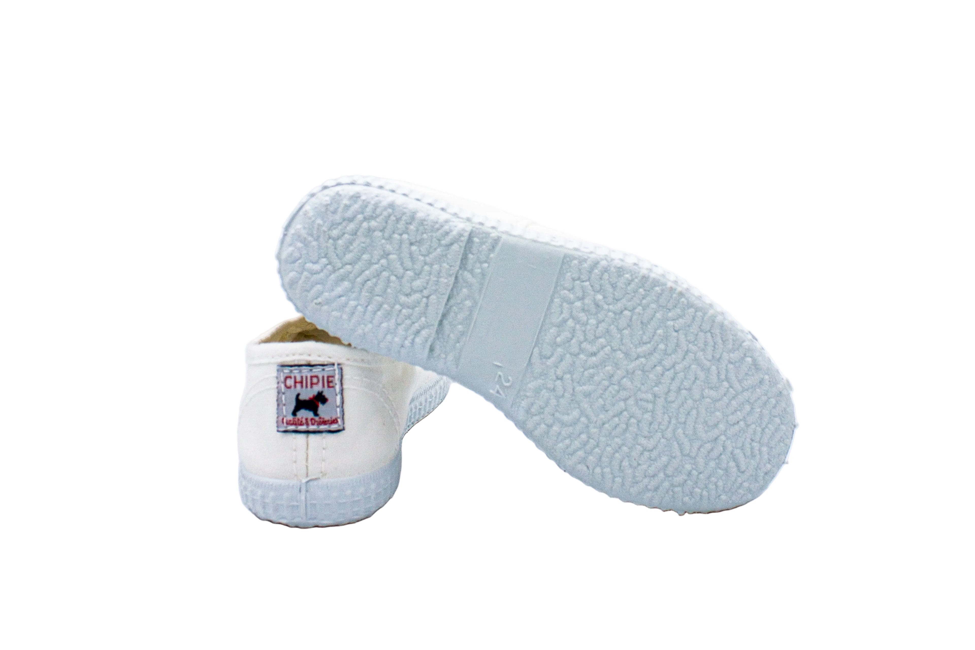 Josepe slip-ons for kids in white cotton