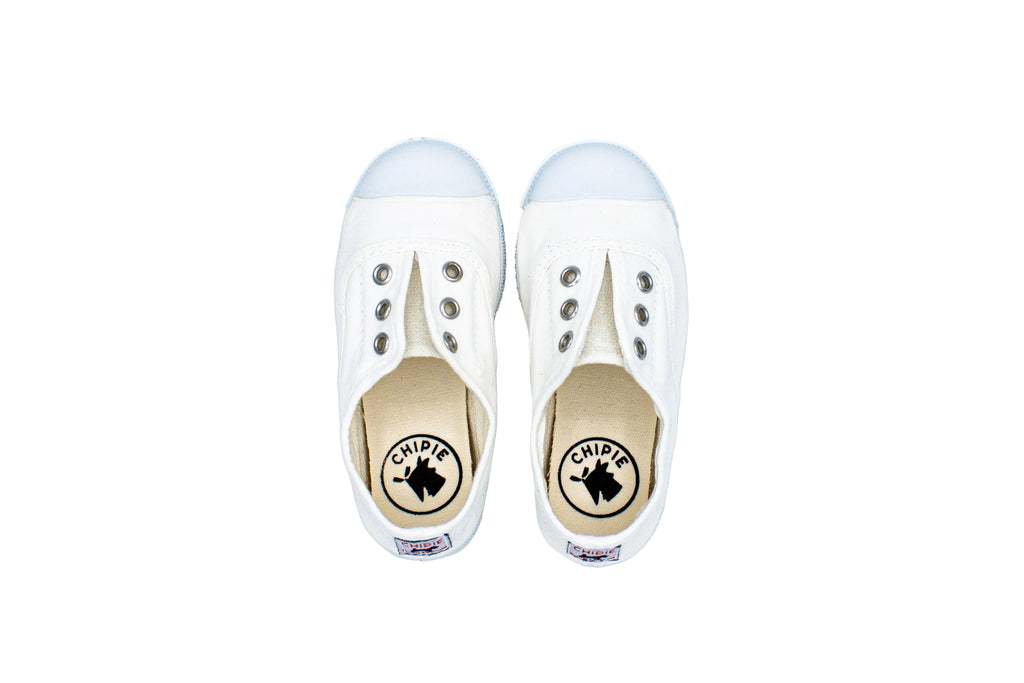Josepe slip-ons for kids in white cotton