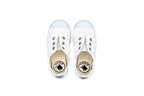 Josepe slip-ons for kids in white cotton