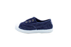 Josepe slip-ons for kids in regatta blue cotton