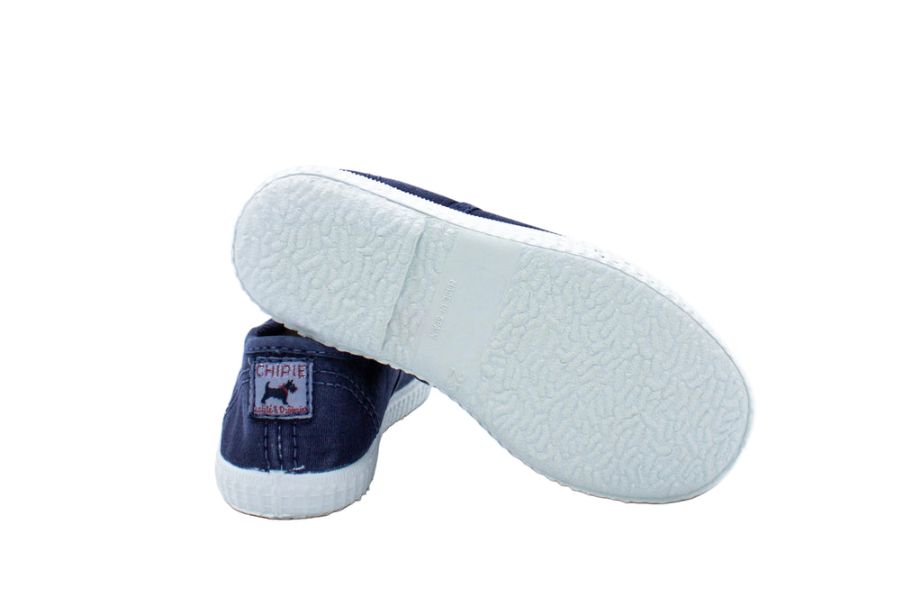 Josepe slip-ons for kids in regatta blue cotton
