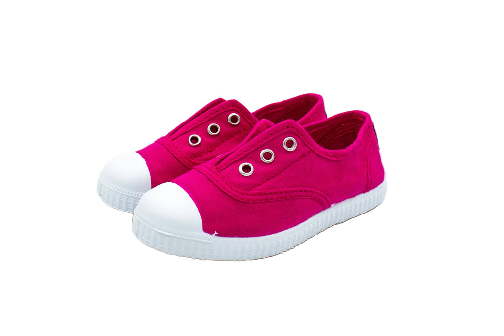 Slip-on Josepe in cotone in cotone da bambino fucsia