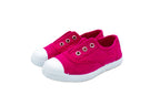Slip-on Josepe in cotone in cotone da bambino fucsia
