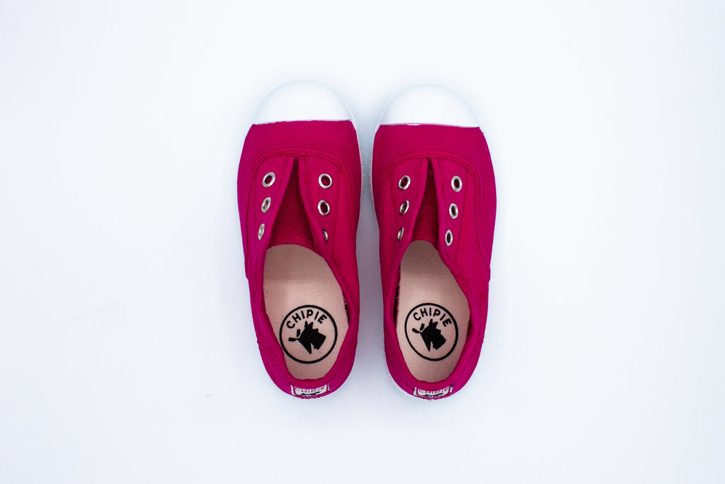 Slip-on Josepe in cotone in cotone da bambino fucsia