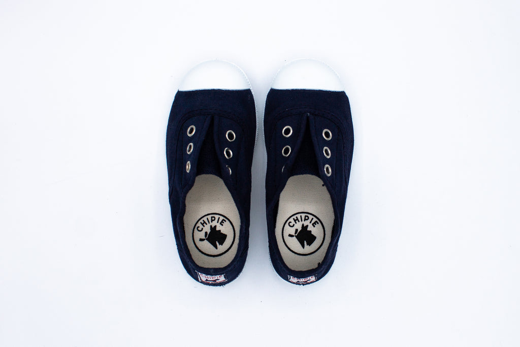 Slip-on Josepe in cotone da bambino blu marino