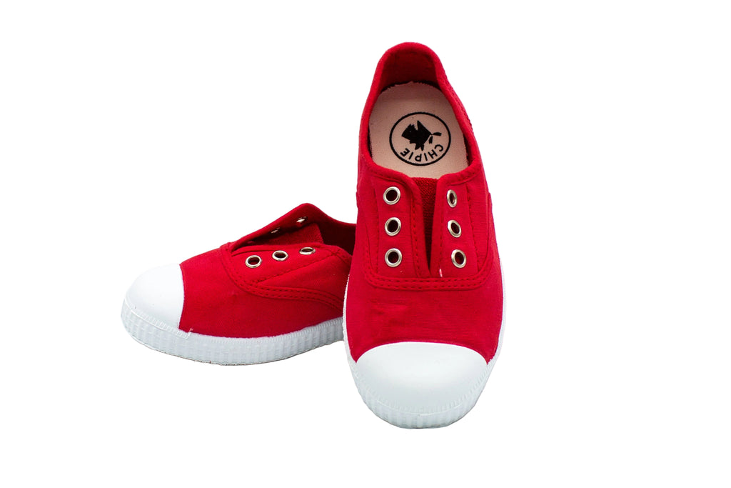 Slip-on Josepe in cotone da bambino rosso