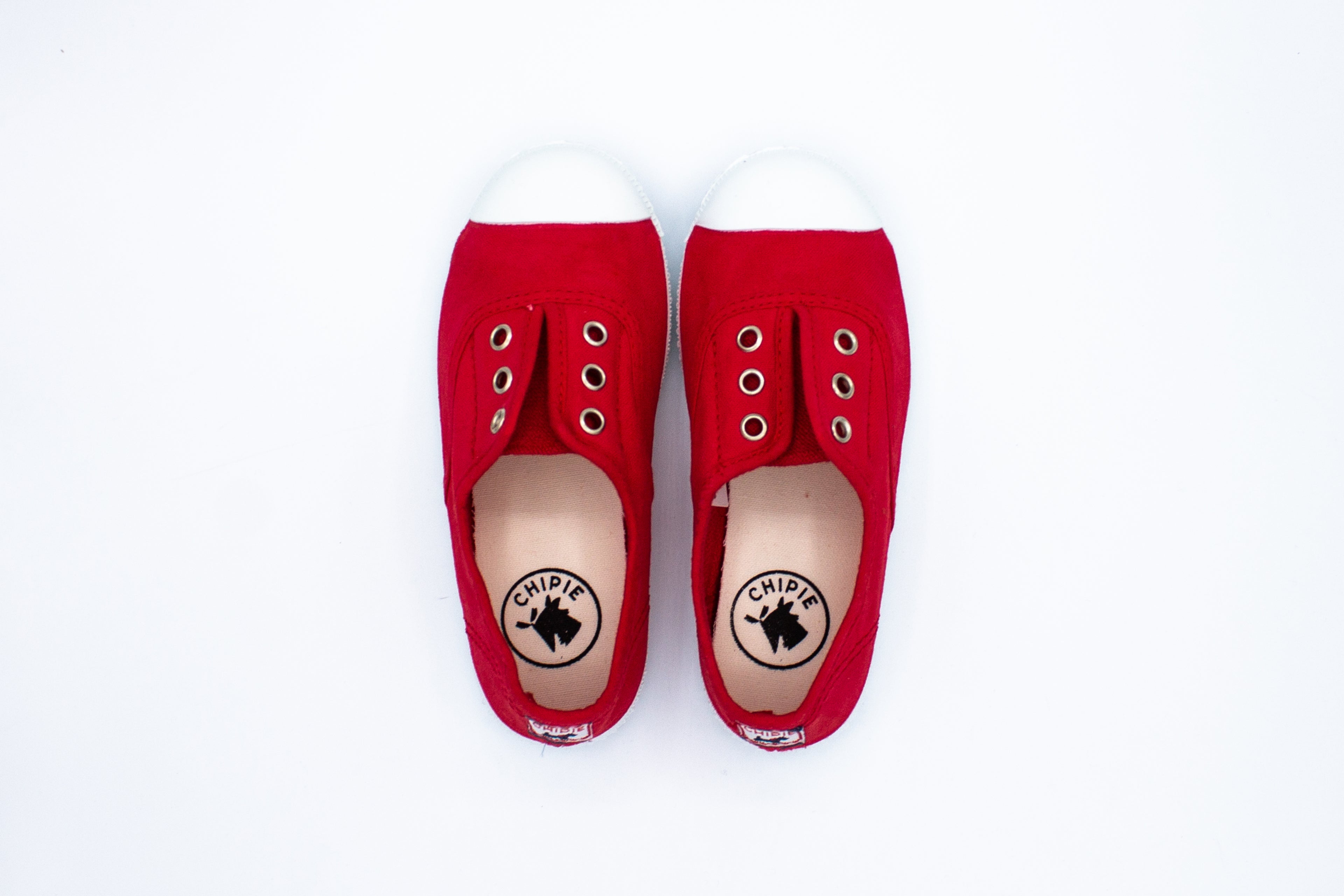 Slip-on Josepe in cotone da bambino rosso