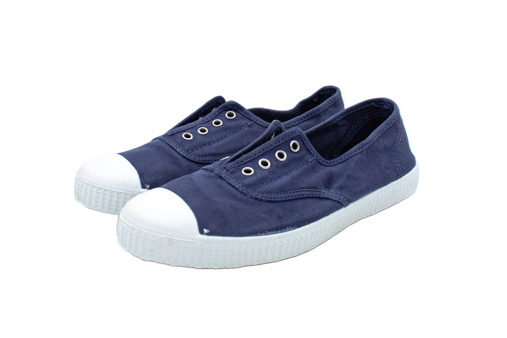 Joseph slip-ons in cotton regatta blue