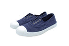 Joseph slip-ons in cotton regatta blue