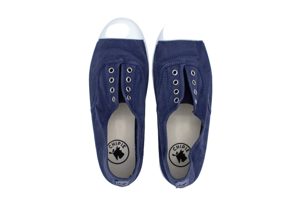 Joseph slip-ons in cotton regatta blue