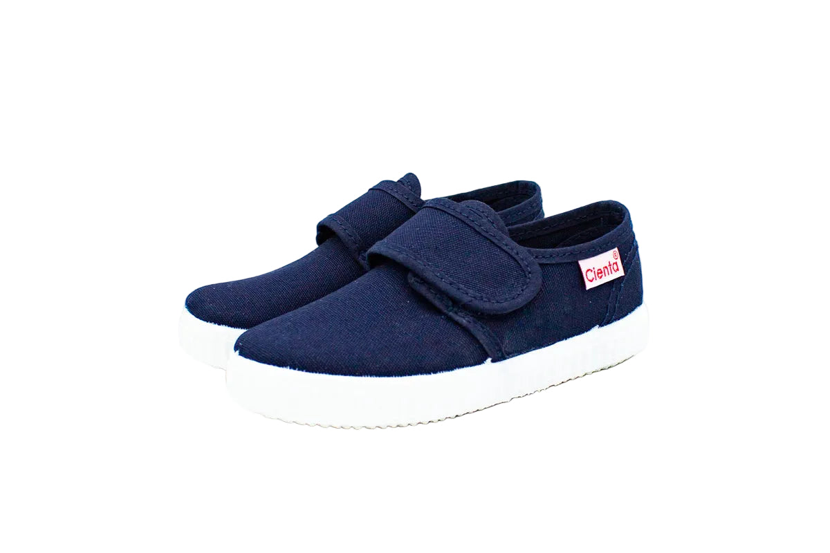 Scarpine asilo con velcro blu
