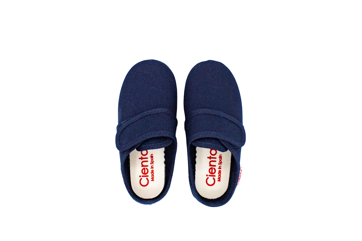 Scarpine asilo con velcro blu