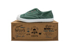 Sneakers slip-on in cotone da bambino albahaca