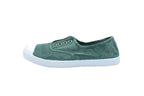 Cotton slip-on sneakers in basil