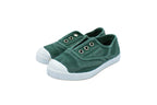 Sneakers slip-on in cotone da bambino albahaca