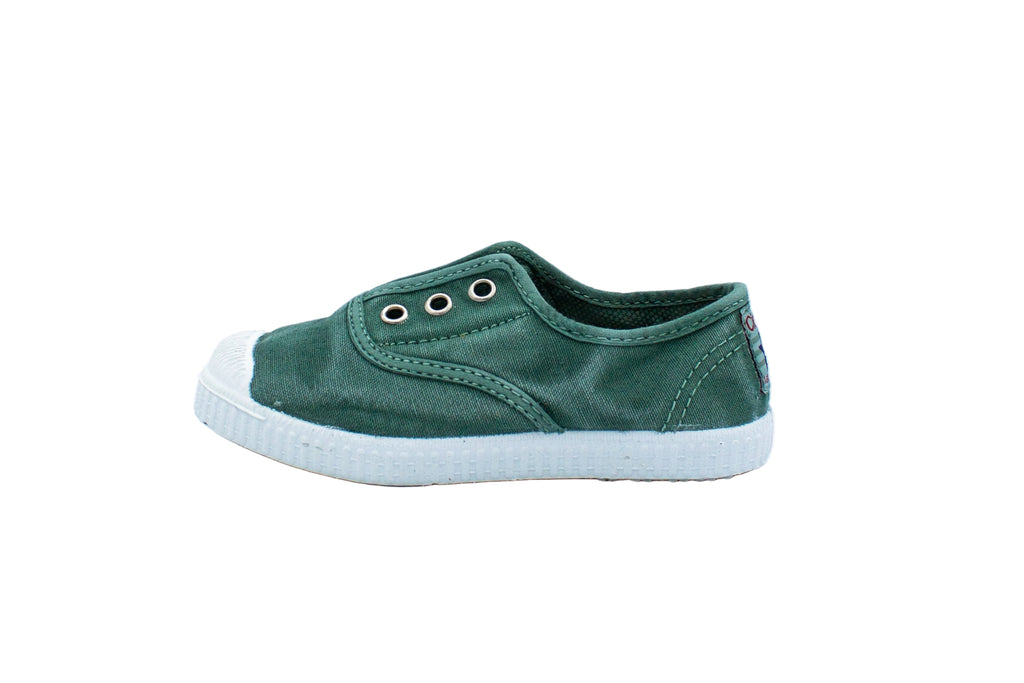 Sneakers slip-on in cotone da bambino albahaca