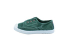 Sneakers slip-on in cotone da bambino albahaca