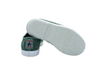 Sneakers slip-on in cotone da bambino albahaca