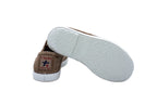 Sneakers slip-on in cotone da bambino beige